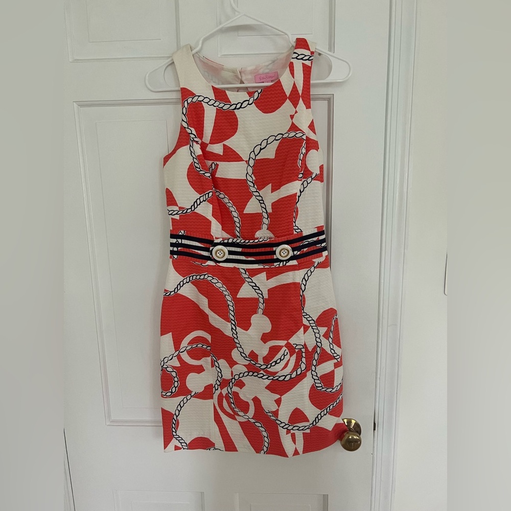 Lilly Pulitzer Orange Booze Cruise Dress, Size 2